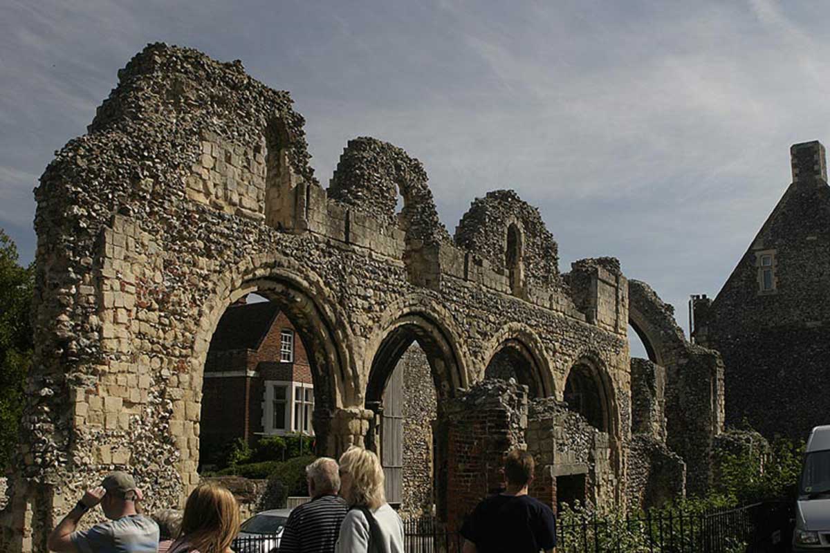 monastic cloisters in Canterbury
